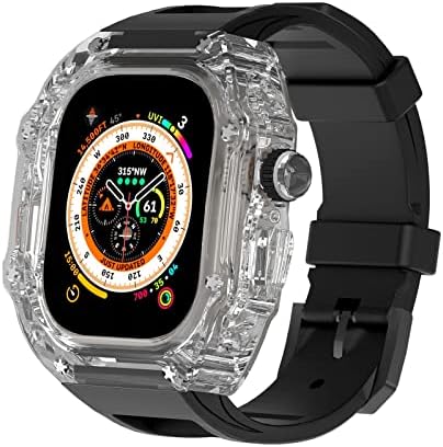 Founcy за Apple Watch Band 8 Ultra 49mm Watch Band Transparent Case