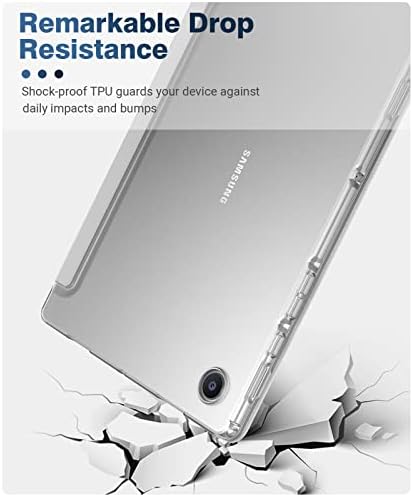 Timovo за Samsung Galaxy Tab A8 10.5 Case, Galaxy Tab A8 Case SM-X200/SM-X205, тенок мек TPU проucирен заштитено заштитено заштитно обвивка за