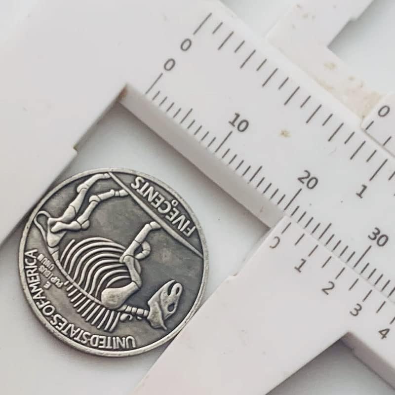 1937 Скитници Монета Лисица Месинг Стариот Сребрен Медал 20мм Бакар Сребрена Монета Комеморативна Монета Игра Магија Монета
