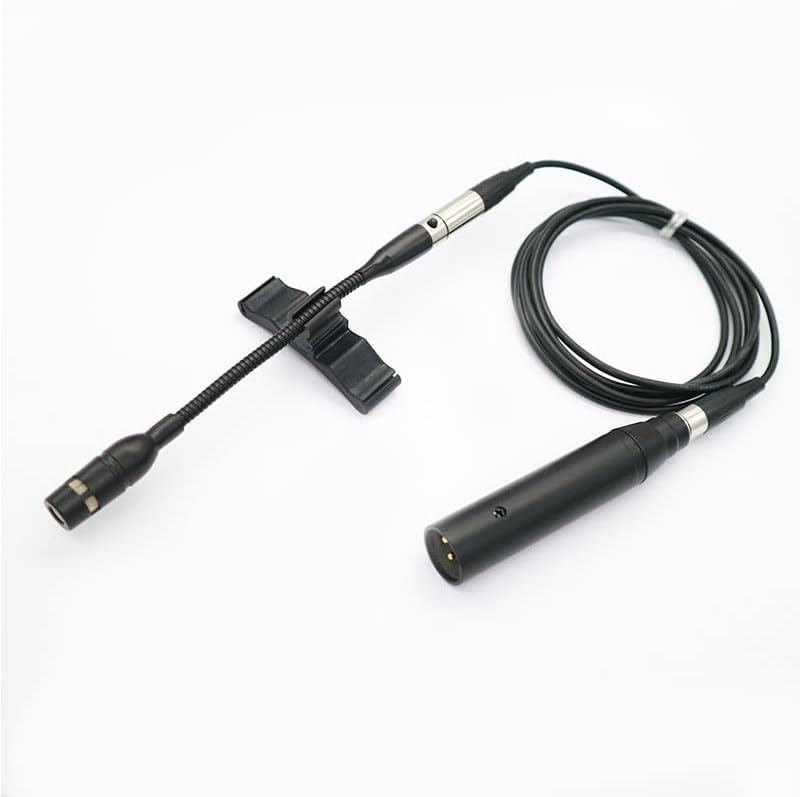 Микрофон за музички инструменти Tinsea DR-883CO Pro ви виолончело со Adapter со моќност на XLR Big 3Pin Phantom 10m, кондензатор на кабел