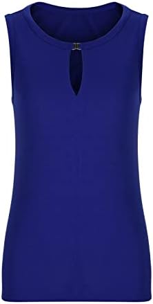 LCEPCY резервоарот за жени без ракави без ракави 2023 лето лабава работа Симпатична цврста кошула блуза
