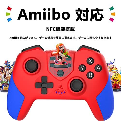 Контролер на Fonlam Switch, безжичен GamePad за Nintendo Switch Lite/OLED, Amiibo Support Programable, Controller за игри Pro