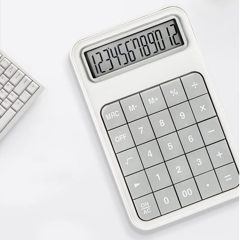 JFGJL 12 -цифрен калкулатор за биро големи големи големи копчиња Симпатична бонбона боја за финансиски бизнис алатка за сметководство