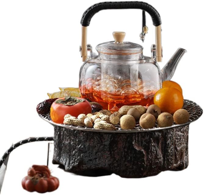 Целосен сет на производител на чај со тивок електричен керамички шпорет во стил на кинески стил за изработка на чај во затворен простор околу