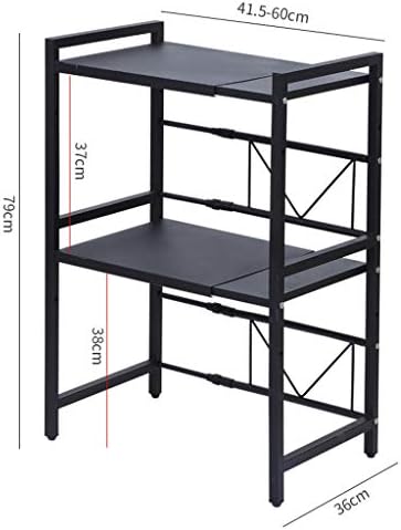 QFFL кујнски полици кујна за складирање на кујнски решетки за складирање 2-слојни решетки за складирање Висина и должина може да се прилагодат