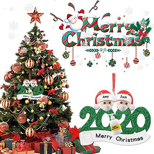 2020 Карантин Божиќни украси, персонализирани преживеани семејство на украси за Божиќни празници со пенкало 2мл