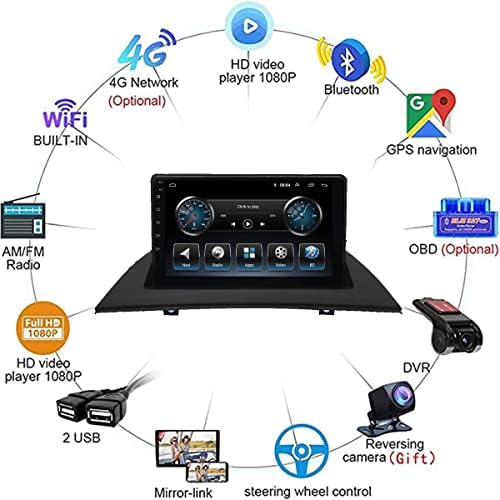 Андроид 10 9 Автомобил Радио 2 Дин Видео Мултимедијален Плеер ЗА Б-МВ X3 Е83 2004-2012 Bluetooth HD Екран На Допир Стерео ГПС