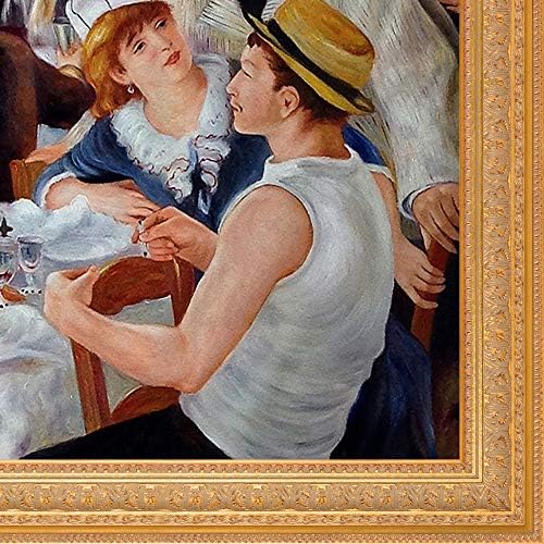 Оверстокарт ручек на забавата за пловење од Пјер-Август Реноар Рамка со рачно насликано масло на платно