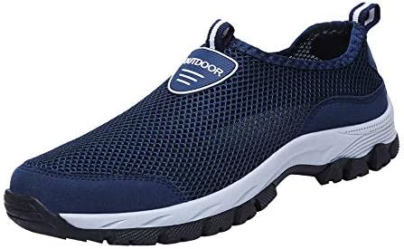 Чевли за трчање на атлетски работи за дишење на мажите - Обичен тренинг со мрежи на отворено одење на патики