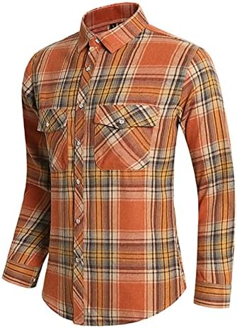 XIQIAM Обични кошули за мажи подароци есен печатена долга ракав модерен обичен лаптичка кошула Camisas manga larga hombre