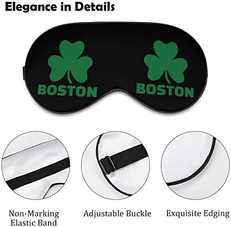 Бостон Шамок за спиење маска со лесна маска за слепи маска за очи со прилагодлива лента за мажи жени