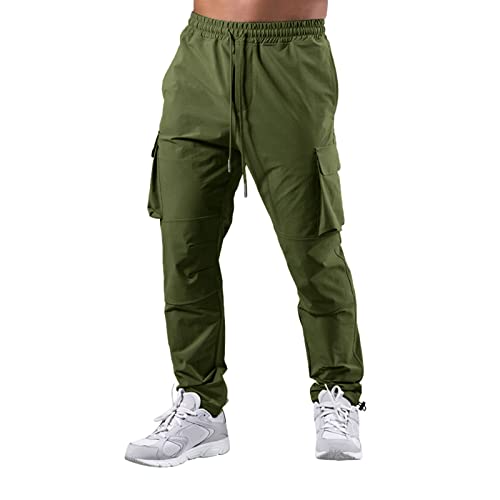 Менски џемпери обични атлетски патеки џогерни панталони со лесни панталони за панталони за панталони со џебови со џебови