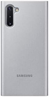 Samsung EF-ZN970CBEGUS Galaxy Note10 Акрилик Случај, S-Поглед Флип Капак-Црна