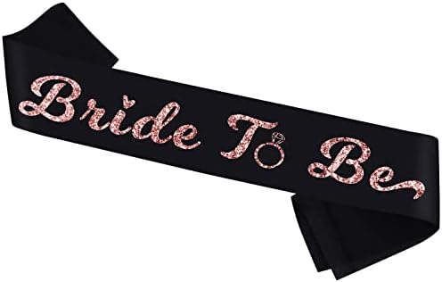 Невеста да биде појас, црна појас со розова сјај- невестата- Најдобра невестинска туш свадба, украси за забави за диплома