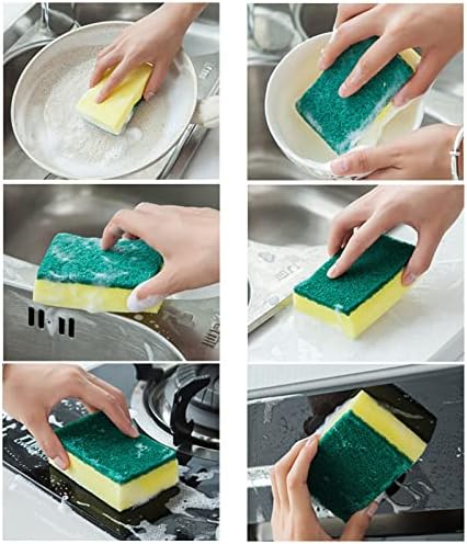 Ybdxha миење садови сунѓер кујнски чистење нано сунѓерски блок тенџере за миење садови за миење садови за миење садови за миење садови за