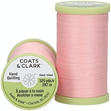 Coats & Clark S960-1210 Двојна должност плус нишка за ватирање на рацете, 325-двор, розова