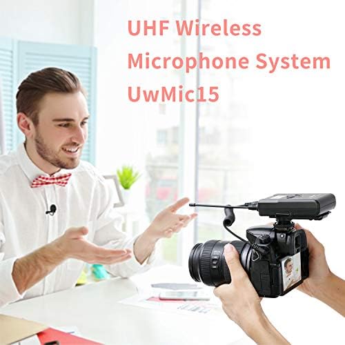 Saramonic Wireless UHF Dual Lavalier Microphone System со 2 предаватели на Bodypack, 2 преносни приемници и премиум аудио миксер за