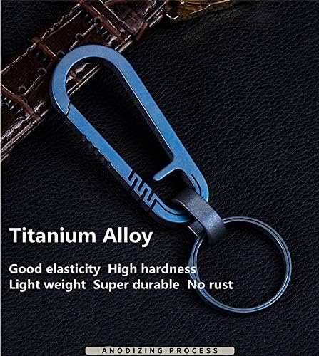 Кунсон Ултралејт Авијација Титаниум анти-изгубена карабинер за клучеви за клучеви за клучеви за клучеви со клуч со титаниум клуч со 26мм титаниум