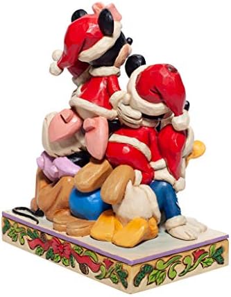 ЕНЕСКО Jimим Шор Дизни Традиции Божиќ Мики Маус и пријатели Фигура, 5,91 инчи, повеќебојни