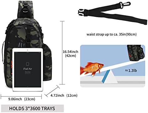 Pleuvoir Pro Pro риболов-бек-пакет за чување на лебди-складишта-торбичка за складирање на риболов со држач за држачи од плеска, лесен ранец