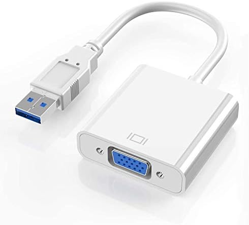 USB 3,0 до VGA адаптер, 1080p Мулти-дисплеј Видео конвертор за лаптоп компјутер Десктоп за следење/проектор/ТВ
