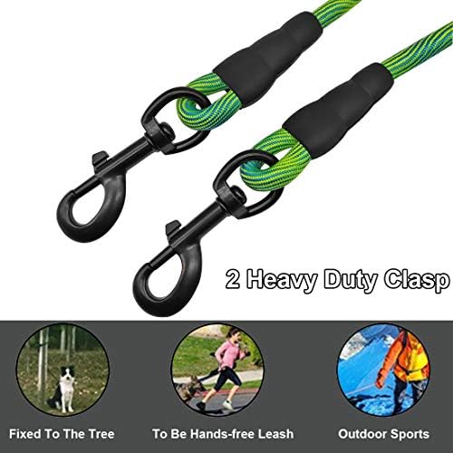 Btinesful 20ft Dog Tie-Out Rope + Bungee Dog Leash Extension