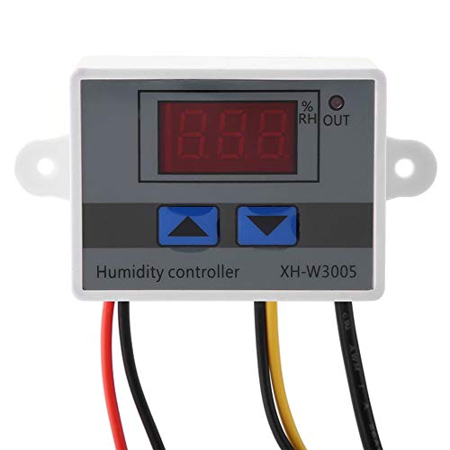 Контролер на влажност, XH-W3005 Контролер на дигитална влажност со дигитален дисплеј, прекинувач за регулатор на влажност со