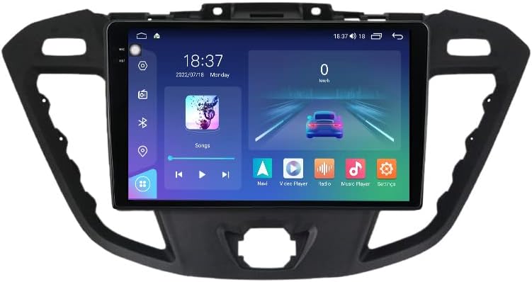 Андроид 10 Автомобил Радио Стерео За Форд Транзит 2013-2018, biorunn 9.5 инчен GPS Navi Окта Основни Гласовна Контрола Carplay Android Auto,