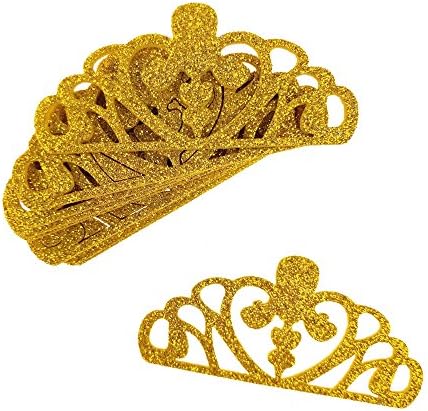 Homeford Glitter Fonam Tiara Crown Cut-излез, 3-инчни, 10-броеви