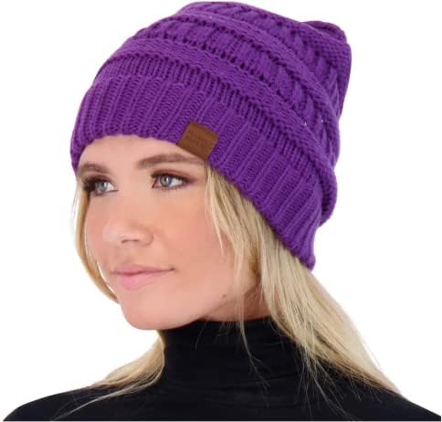 Market & Layne Beanies жени топла зимска гравче за жени дебели буци плетени бени капи за жени зимски капи за жени