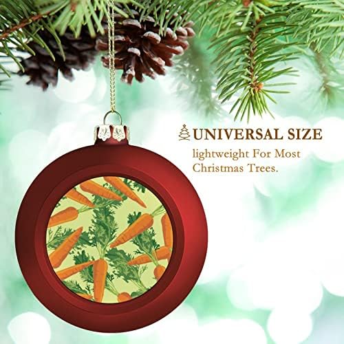 Зеленчук морков, Божиќна топка што виси украси Xams Декорација на дрво за забава