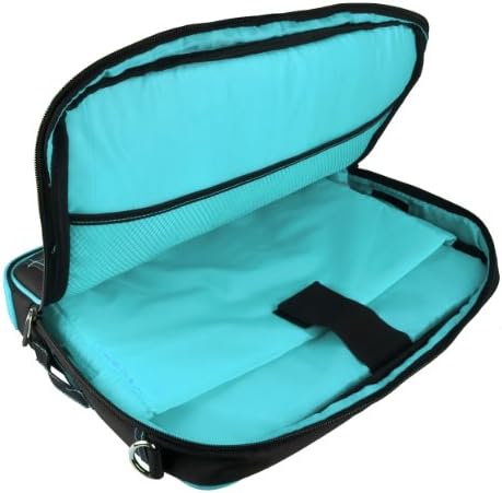 Blue Trim 17 -инчен лаптоп торба за месинџер, глушец, USB центар, HDMI кабел за Acer Aspire E, E1, 5, 7 Black, ES 17.3 инчи