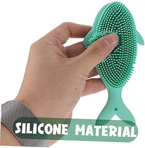 Hemoton 4pcs силиконска четка силиконска коса чистач четка чистач за чистење алатка за тиконо тело чистачи за бебиња туш четка за коса алатки
