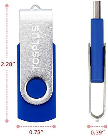 Tosplus 5pack 32 GB USB 2.0 Flash Drive Thumb Drives Memory Stick Scomp Drive Zip Drive