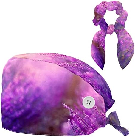 Прилагодливо работно капаче со џемпер -лента соодветно и лак за коса лаванда виолетова цвет на цвет