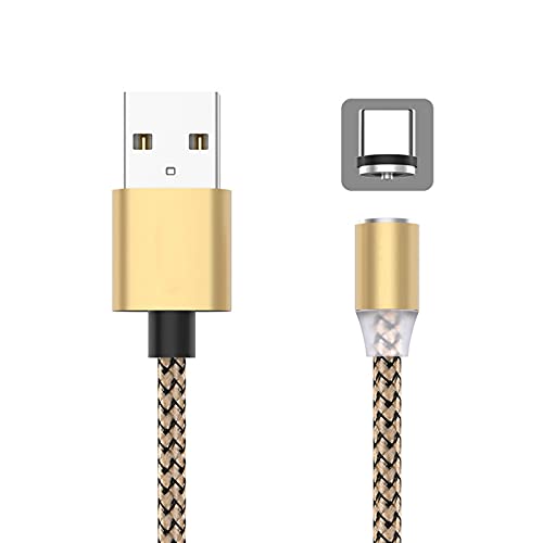 [2 Пакет] 2м Магнетни МИКРО USB Кабел За Samsung Андроид Мобилен Телефон Тип-C Полнење за iPhone Xs XR 8 Магнет Полнач Жица Кабел