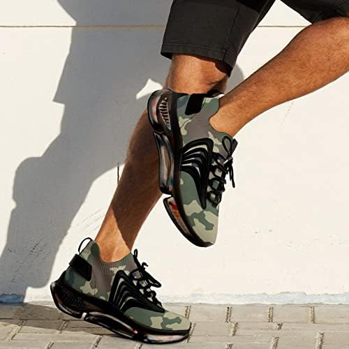 Gjetfdap мажи лесни чевли за вода за сушење, тенис водат мода удобност атлетски патики, воени маскирни бои 3Д технологија за печатење