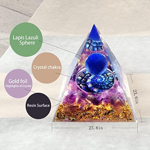 Кристални сфери Оргон пирамида аметист опсидијан камен заштита кристали чакра медитација пирамида енергија генератор заздравување камења