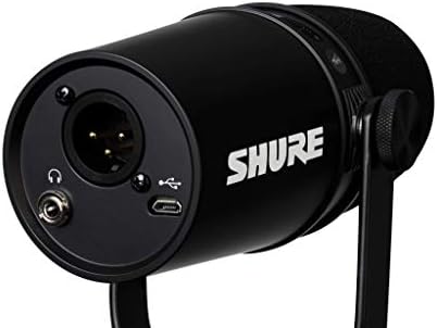 SHURE MV7 USB Микрофон со Статив + SRH440A Слушалки За Подкастинг, Снимање, Стриминг &засилувач; Игри, Вграден Излез Слушалки,