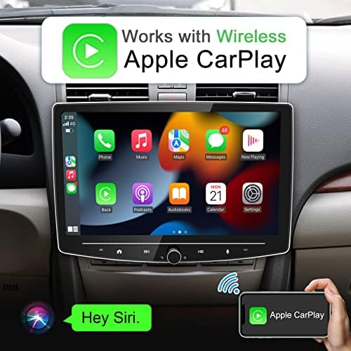 IYING Android Двоен Din Автомобил Стерео Безжичен CarPlay Android Auto 8 Јадро 2G+32G Отстранлив 10 Инчен Екран На Допир Автомобил Радио