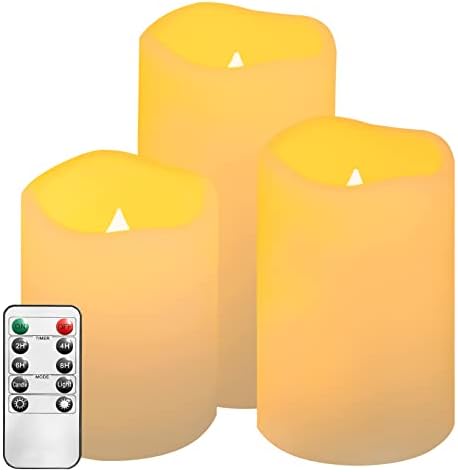 Нимико запалени свеќи со далечински, единечни батерии предводени од столб со столбови со 10-клучни далечински управувачи за дома/свадбен