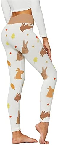 Жени Велигденски зајачки Печатени панталони за жени трендовски Хеланки Тренинг Со Висок Струк Трчање Спортски Хулахопки Подигнување На