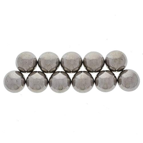 Хипнотички Скапоцени камења: 10 парчиња Сребрени Магнетни Хематитни Кругови - Големина Од 1 инчи-Рефус Керамички Феритни Магнети