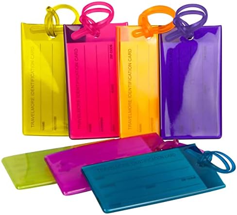7 Пакет Патувањеповеќе Ознаки За Багаж За Куфери, Флексибилни Етикети За Идентификација На Силиконски ПАТУВАЊА Поставени За Торби &засилувач;