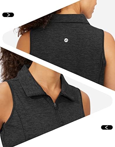 Women'sенска кошула без ракави без ракави со тенис Брз сув резервоар врвови Поло кошули за жени облека за облека за голф