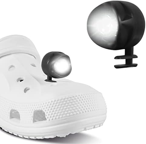 Cintua Croc Lights, 2 парчиња кул фарови за чевли додатоци за шарм крок светла за деца за возрасни за одење кучиња, корисно кампување,