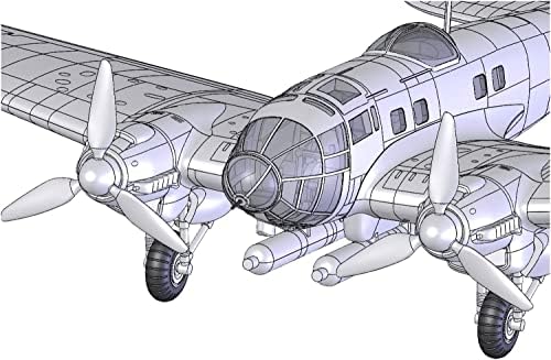 ローデン RODEN RE14341 1/144 Германски воздухопловни сили Heinkel HE11H-6 Двоен бомбардер пластичен модел