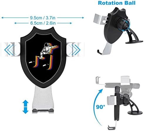 Вселенски астронаут Музички белешки на држачот на автомобилот монтирање Универзален мобилен телефон за вентилатор за штанд на шофершајбната
