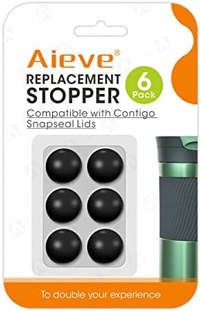 Aieve 4 заптивка за замена на пакувања за Contigo Snapseal Byron Caffe Chig, 6 пакувачки гумен стопер за Contigo Snapseal Cafe Travel