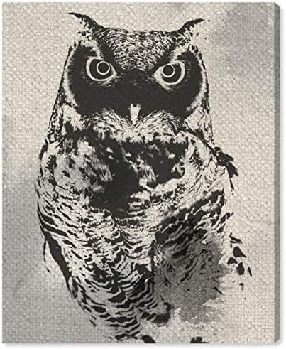 Оливер Гал уметник копродукции животни wallидни уметности платно печати „був силуета“ домашен декор, 20 „x 24“, црна, кафеава